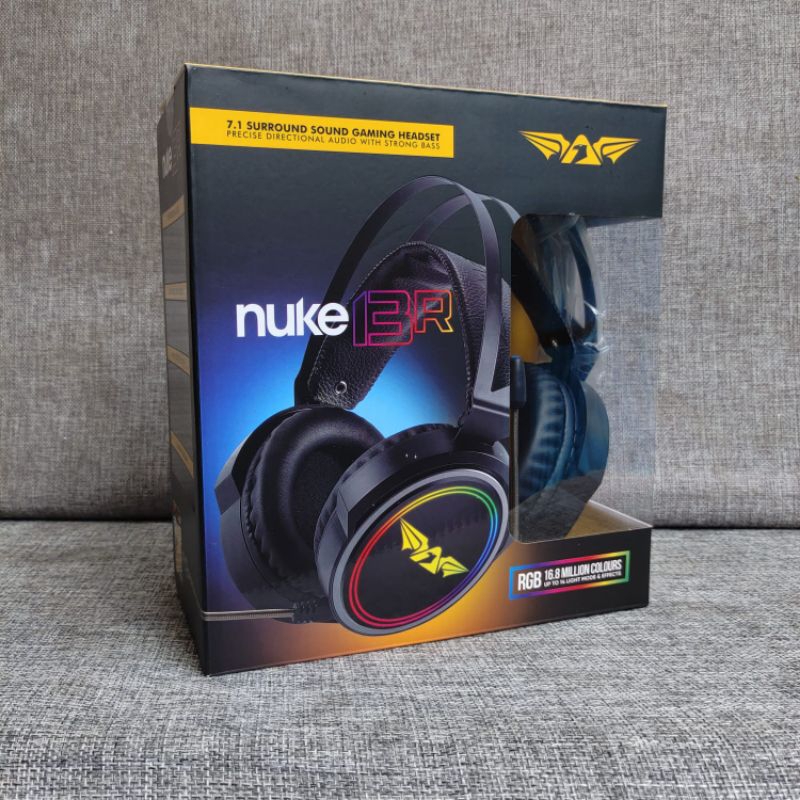 Jual Armageddon Nuke 13R Surround Gaming headset With Mic Original