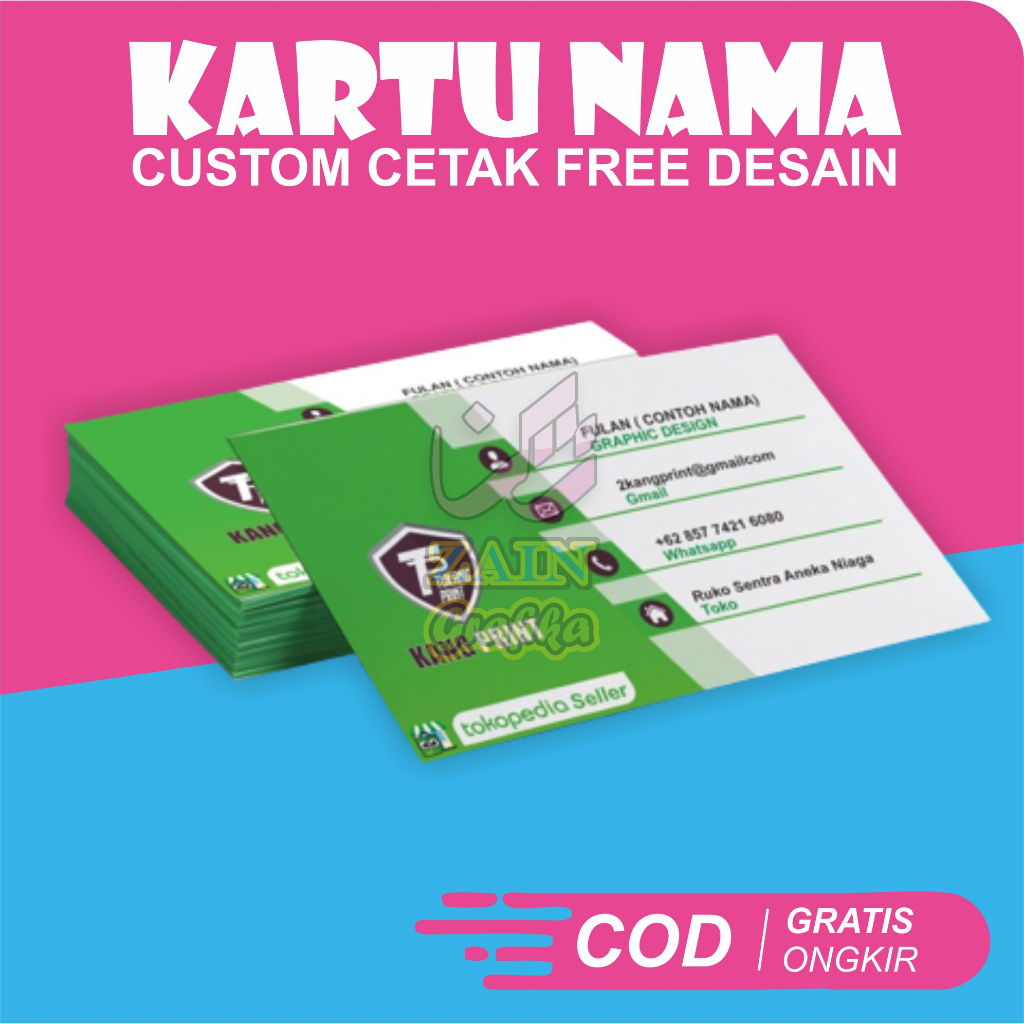 Jual Cetak Kartu Nama Custom Murah Free Design Dan Box Art Paper