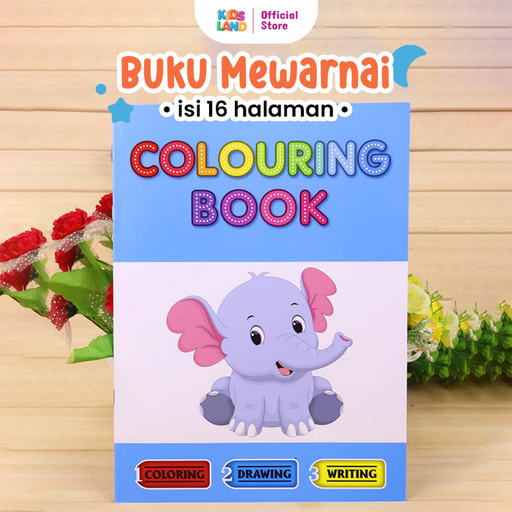 Jual KIDS LAND Buku Mewarnai Coloring Book Anak anak Karakter Lucu ...
