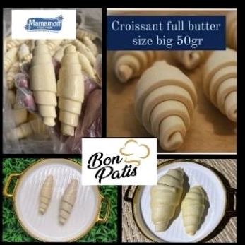 Jual BonPatis croffle dough frozen Full Butter 50gr / Croissant dough ...