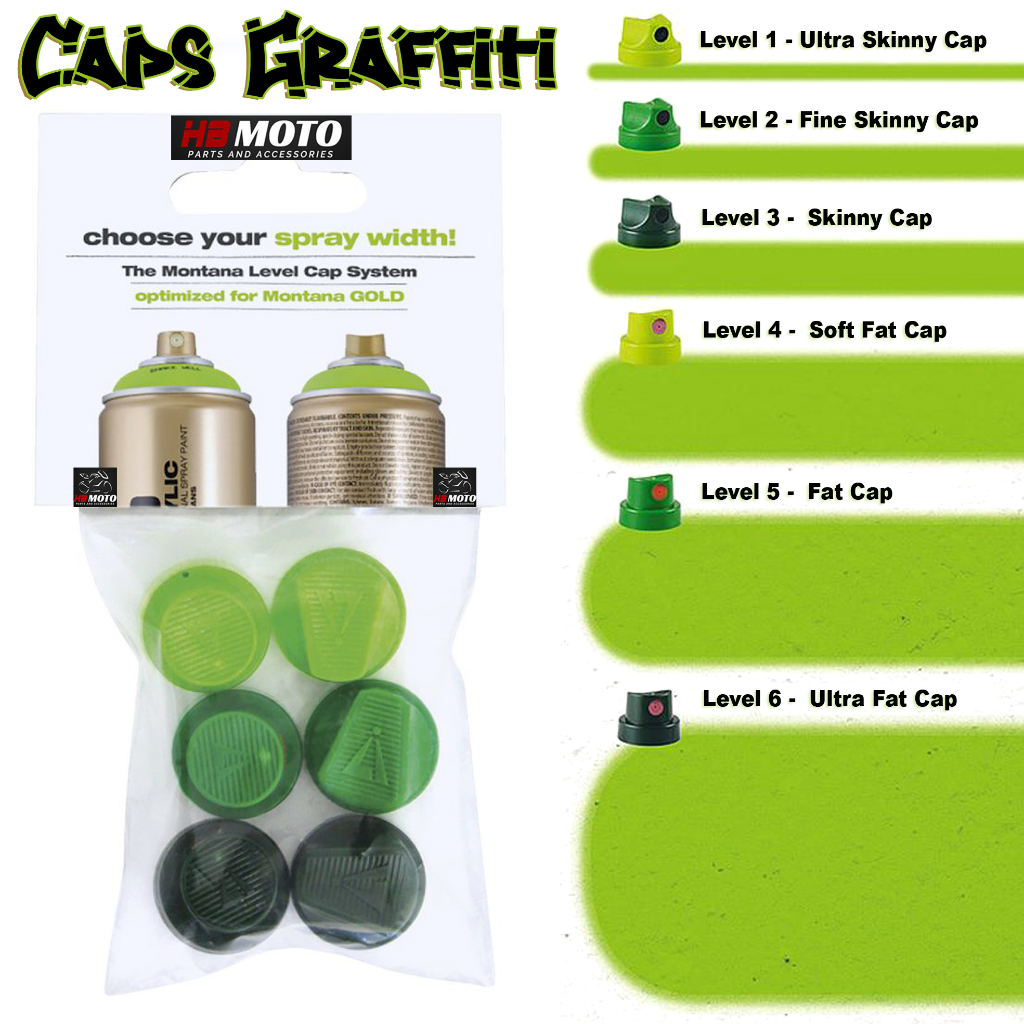 Jual Caps MONTANA LEVEL SET ( LEVEL 1 Sampai Level 6 ) Grafitti spray