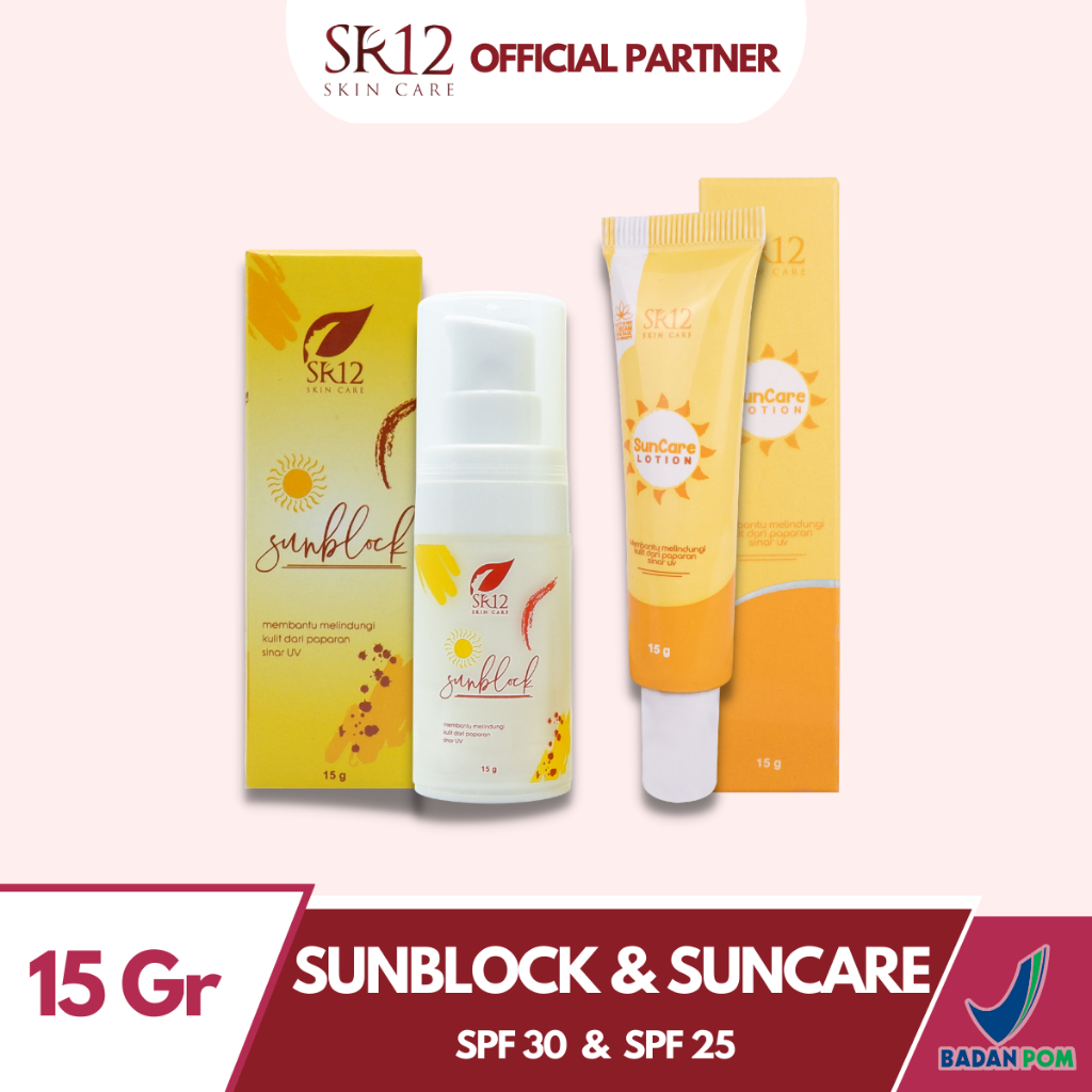 Jual Suncare SR12 SunBlock Wajah SPF Anti UVA UVB SR12 Herbal Skincare ...