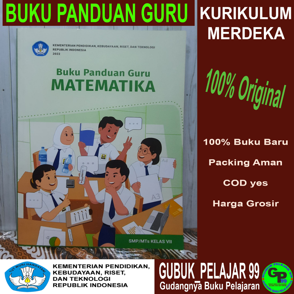 Jual Buku Panduan Guru Matematika Dicky Susanto Dkk Untuk Smp Kelas 7 Kurikulum Merdeka