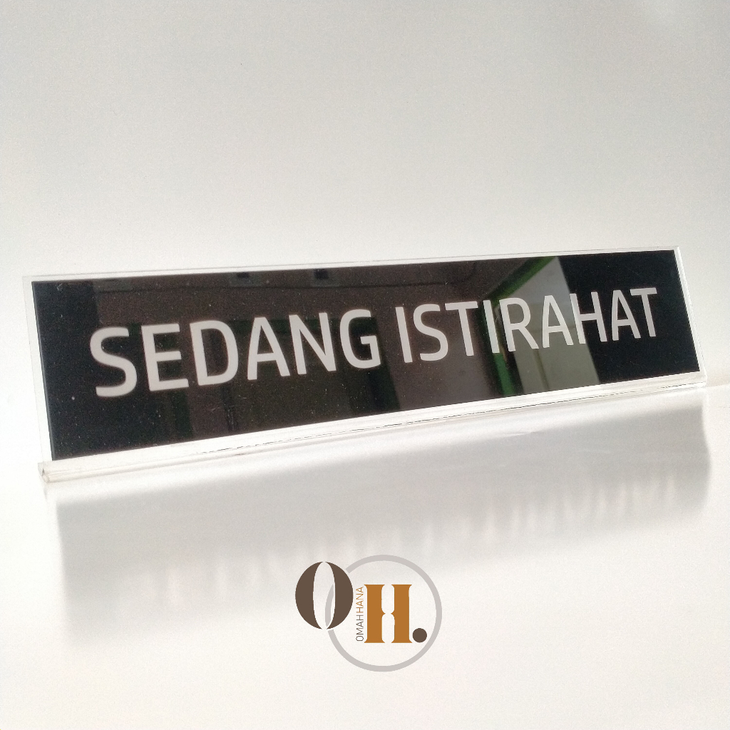 Jual Akrilik Sedang Istirahat Akrilik Meja Sedang Istirahat Shopee