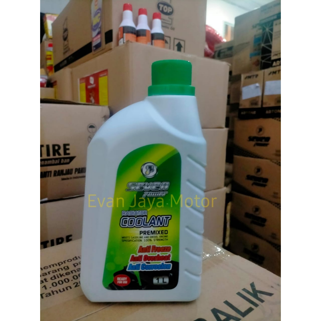 Jual AIR RADIATOR COLLANT WATER SEVEN POWER 1 LITER HIJAU | Shopee ...