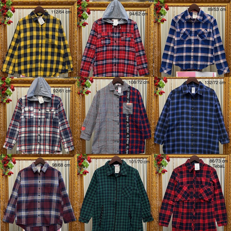 Jual [R]TERLARIS!!!!Kemeja Flanel Unisex/Kemeja Flanel cewek/Kemeja