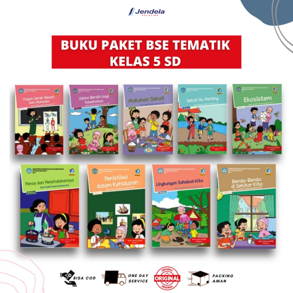 Jual Buku Tema Kelas 5 SD Tema 1-9 Buku Paket SD Kelas 5 BSE Tematik ...