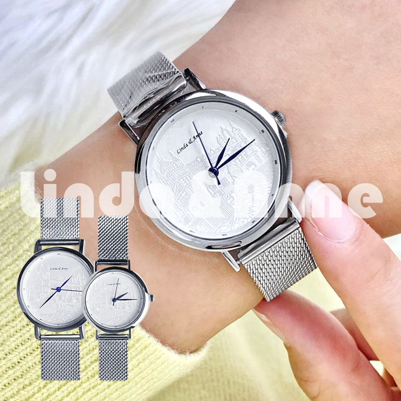 Jual Jam Tangan Wanita Anti Air Tahan Bisnis Strap Rantai Pasir Desain