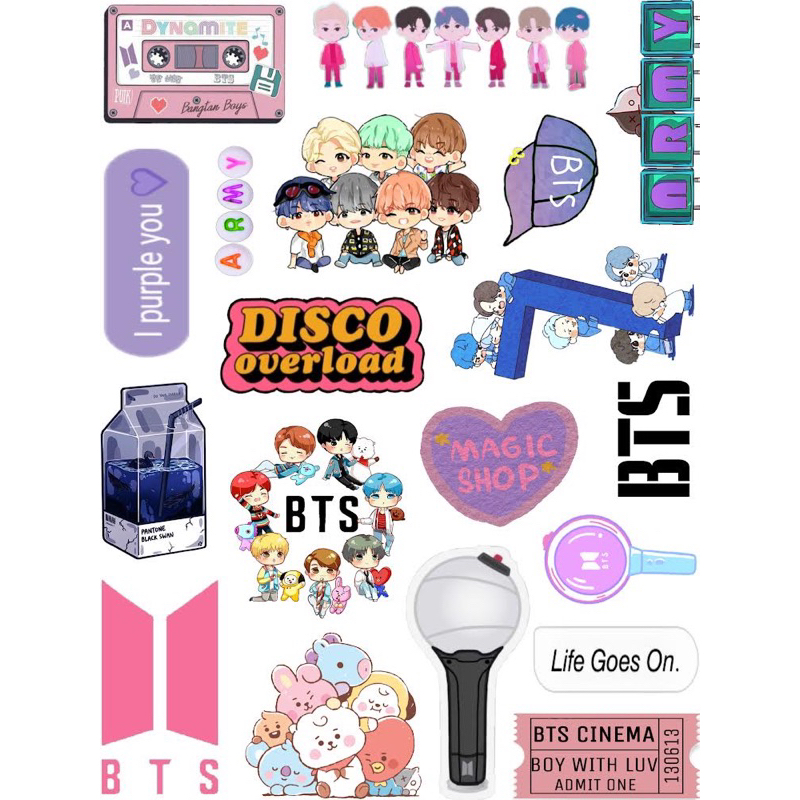 Jual Sticker Kpop ( Sudah Cutting ) BTS SEVENTEEN NCT DREAM TXT ENHYPEN ...