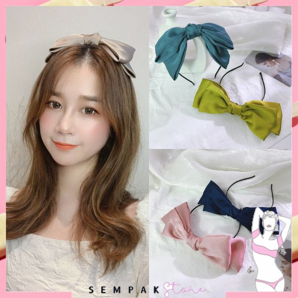 Jual Ss Bando Korea Wanita Dewasa Pita Besar Bandana Model Pita Kupu Kupu Headband Aksesoris 