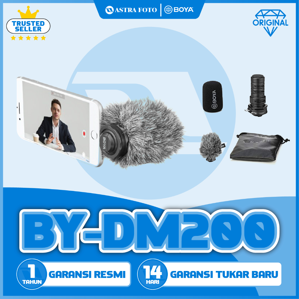 Jual Boya BY-DM200 Digital Condenser Stereo Microphone For IOS-iphone ...