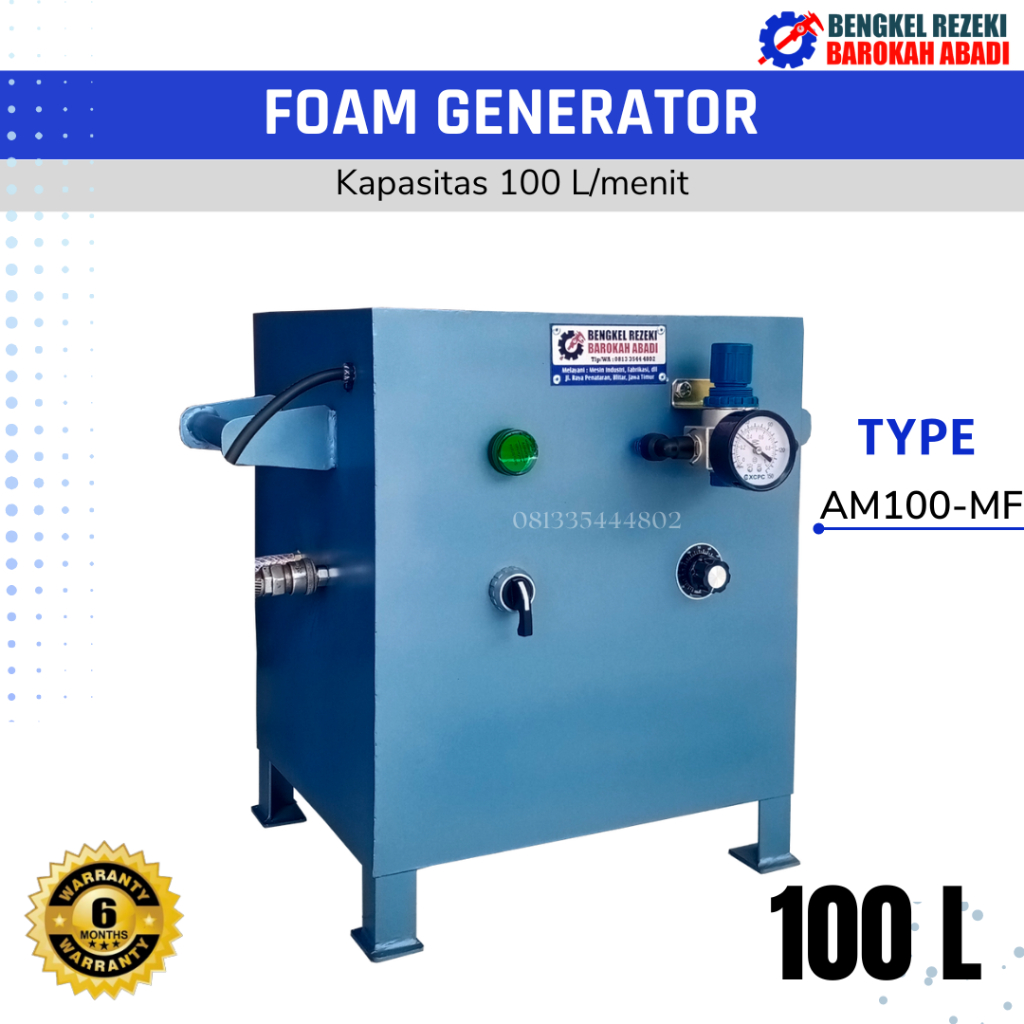 Jual Mesin Foam Generator Pembuat Busa Pada Bata Ringan Kapasitas 100 ...