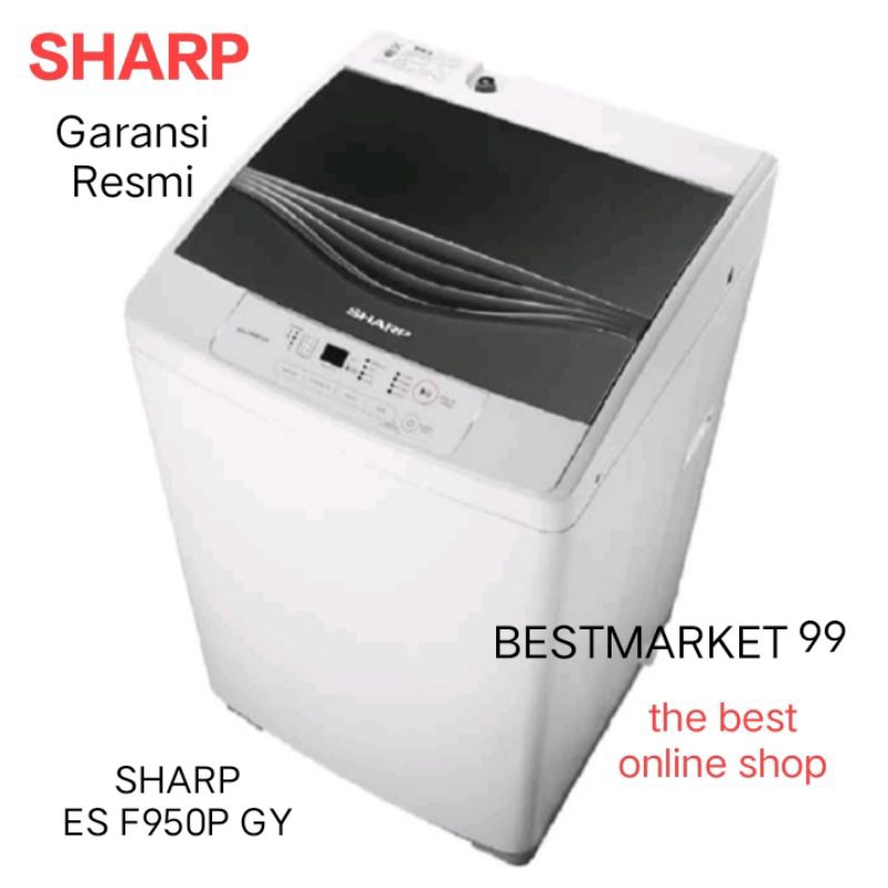 Jual MESIN CUCI SHARP ES F950P GY TOP LOADING 7KG OTOMATIS | Shopee ...