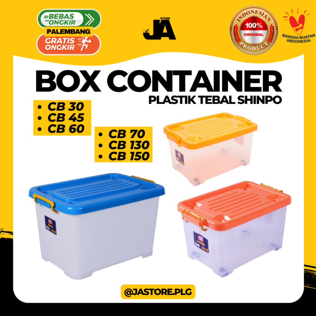 Jual Box Container Shinpo Plastik Serbaguna / Kotak Penyimpanan Murah ...