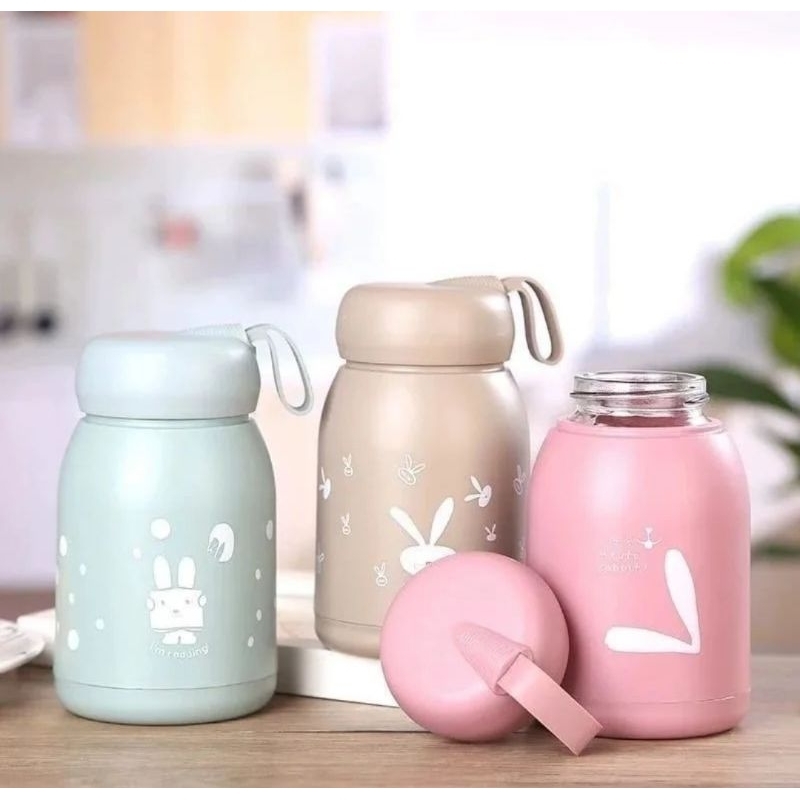 Jual botol rabbit kaca,botol kelinci kaca tanpa box,termos kaca bunny ...