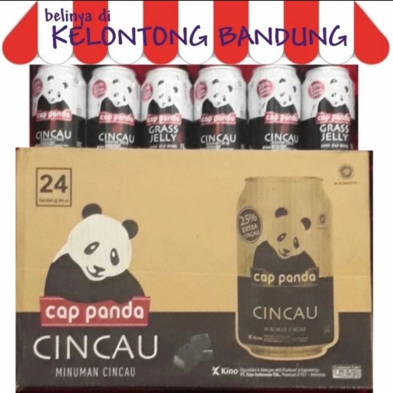 Jual Cincau Cap Panda Kaleng Grass Jelly Can per dus box karton ...