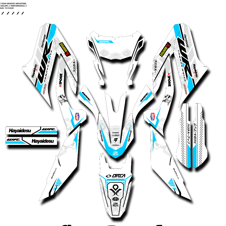 Jual DECAL.KIT | NEW STIKER DECAL YAMAHA WR 155 FULL BODY PREMIUM PUTIH ...