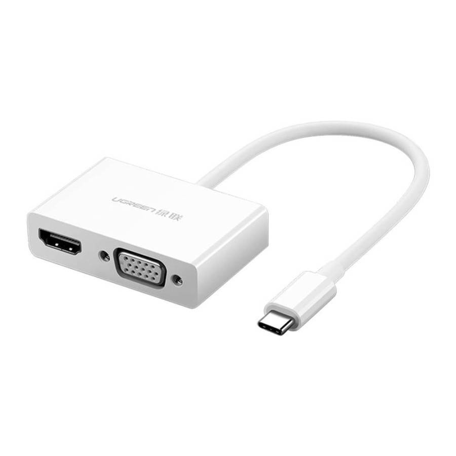 Jual UGREEN Adapter Converter Type C to HDMI + VGA 4k 30Hz Adapter Type ...