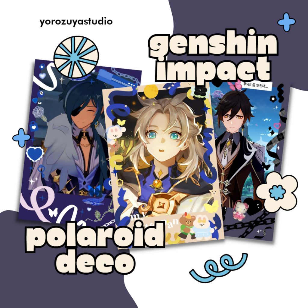 Jual Genshin Impact Polaroid | Merch Genshin Impact | Polaroid Anime ...