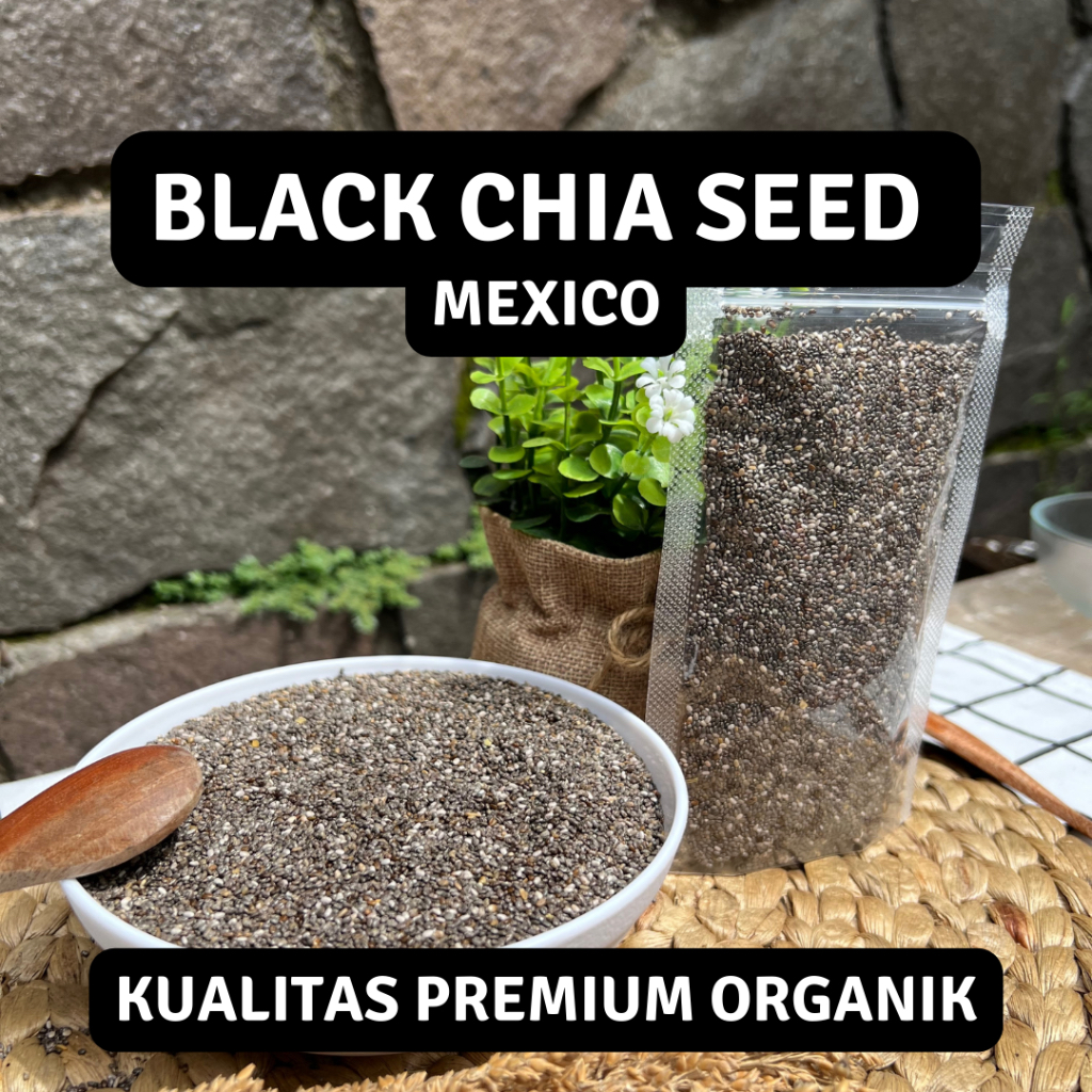 Jual Chia Seed Organic Mexico Black Biji Chia Seed Untuk Diet 100GR