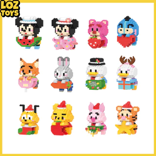 LOZTOYS DIY Block Kartun Toy Brick Karakter Kartun Mini Block Hadiah Lucu Mainan Balok Susun Edukatif Untuk Anak Gift