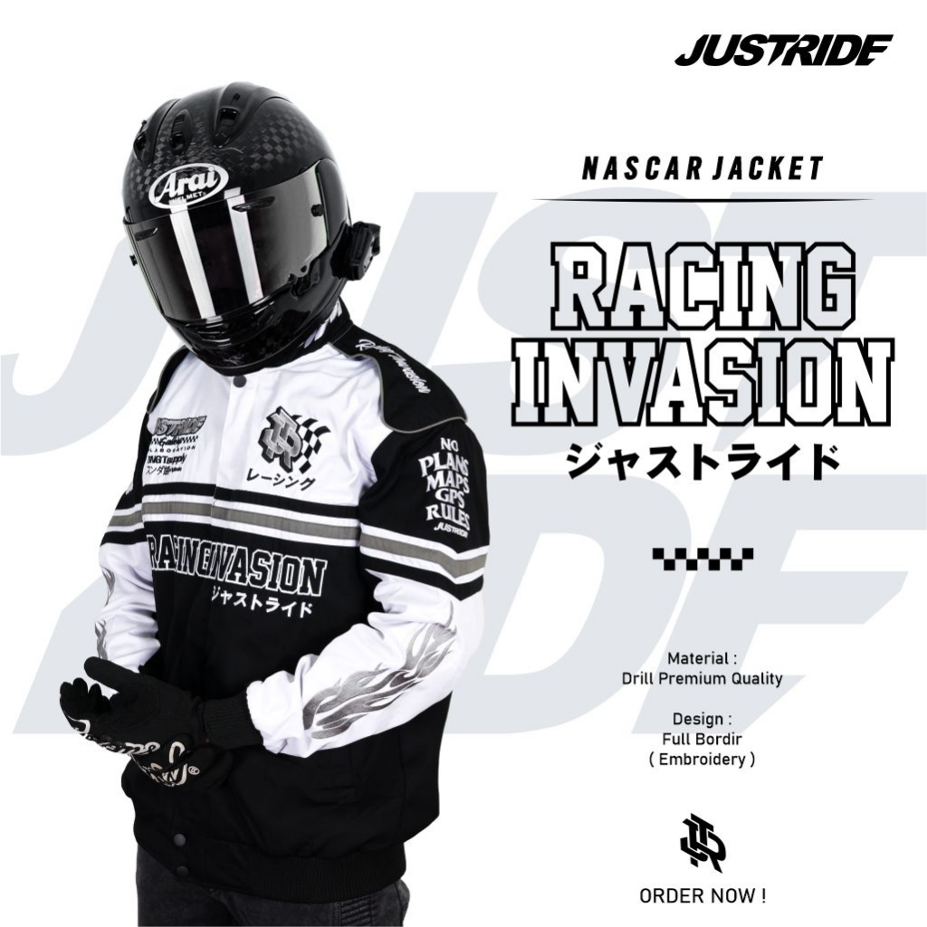 Jual RACING INVASION - JAKET NASCAR JUSTRIDE V1 | Shopee Indonesia