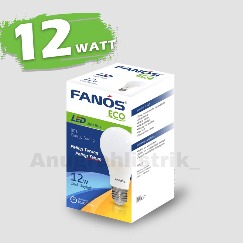 Jual Lampu Fanos Eco Led W Shopee Indonesia