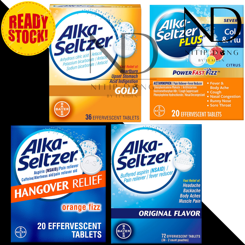 Jual Alka Seltzer - Sakit Kepala, Hangover, Maag, Asam Lambung, Demam ...