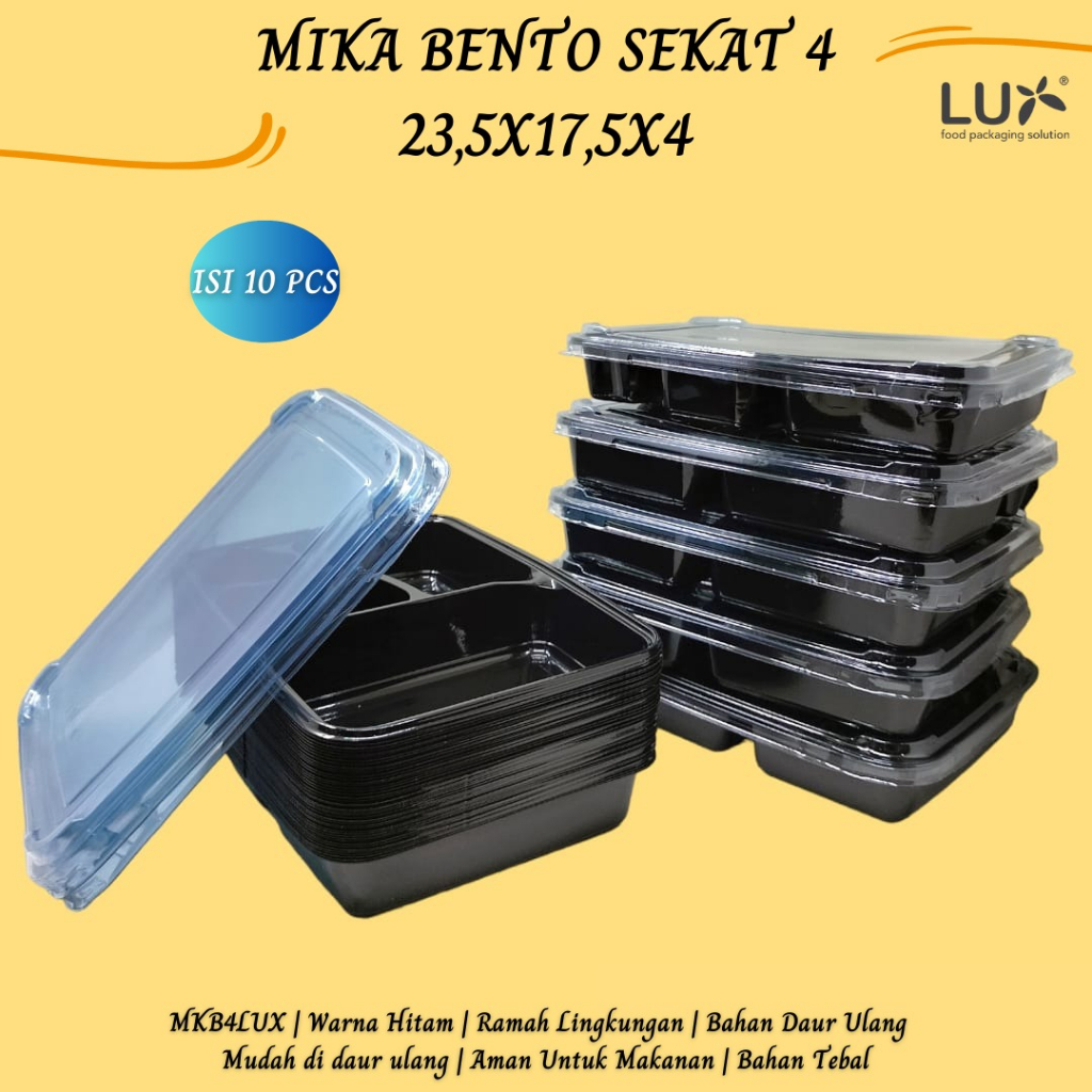 Jual Mika Bento Sekat Merk Lux Partisi Bento Isi Pcs Mkb Lux