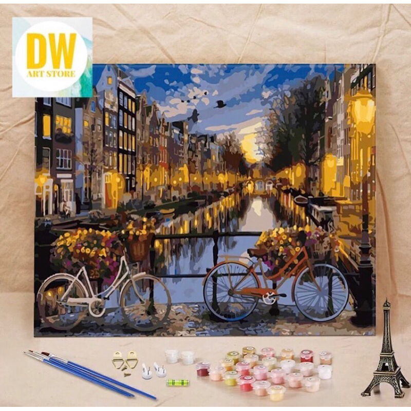 Jual DIY PAINTING KIT - PAINTING BY NUMBERS 40x50CM | Shopee Indonesia