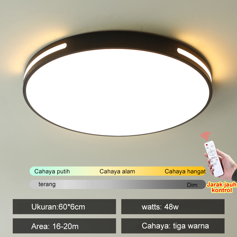 Jual Lampu Plafon Minimalis Ceiling Lamp Bisa Sinar 3 Warna Lampu