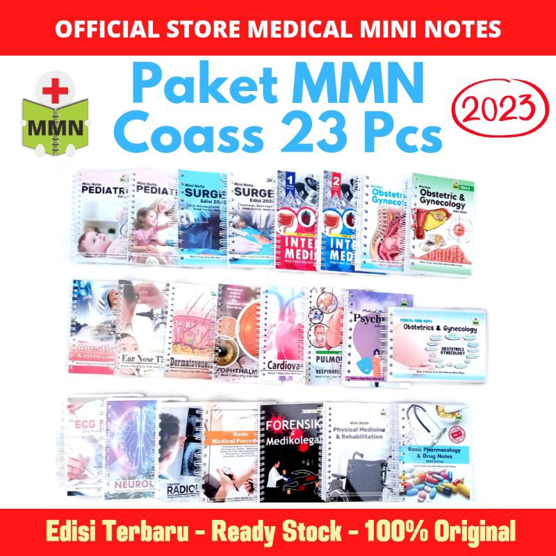 Jual NEW 2023 || ORIGINAL || Paket Medical Mini Notes COASS 23 Buku ...