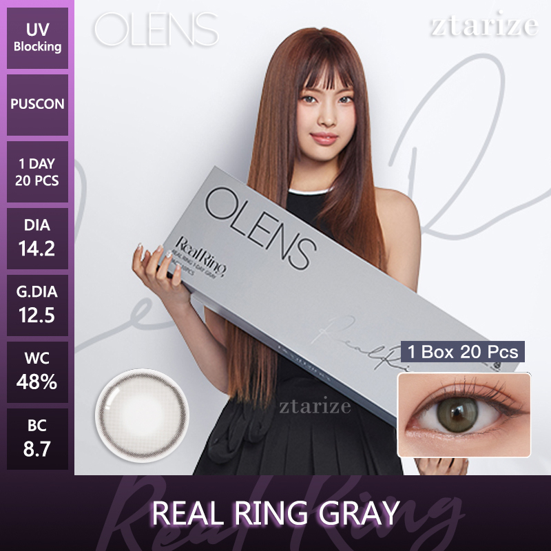 Jual ztarize - Ready Stock - OLENS Real Ring Gray 1 Day Daily Soft ...