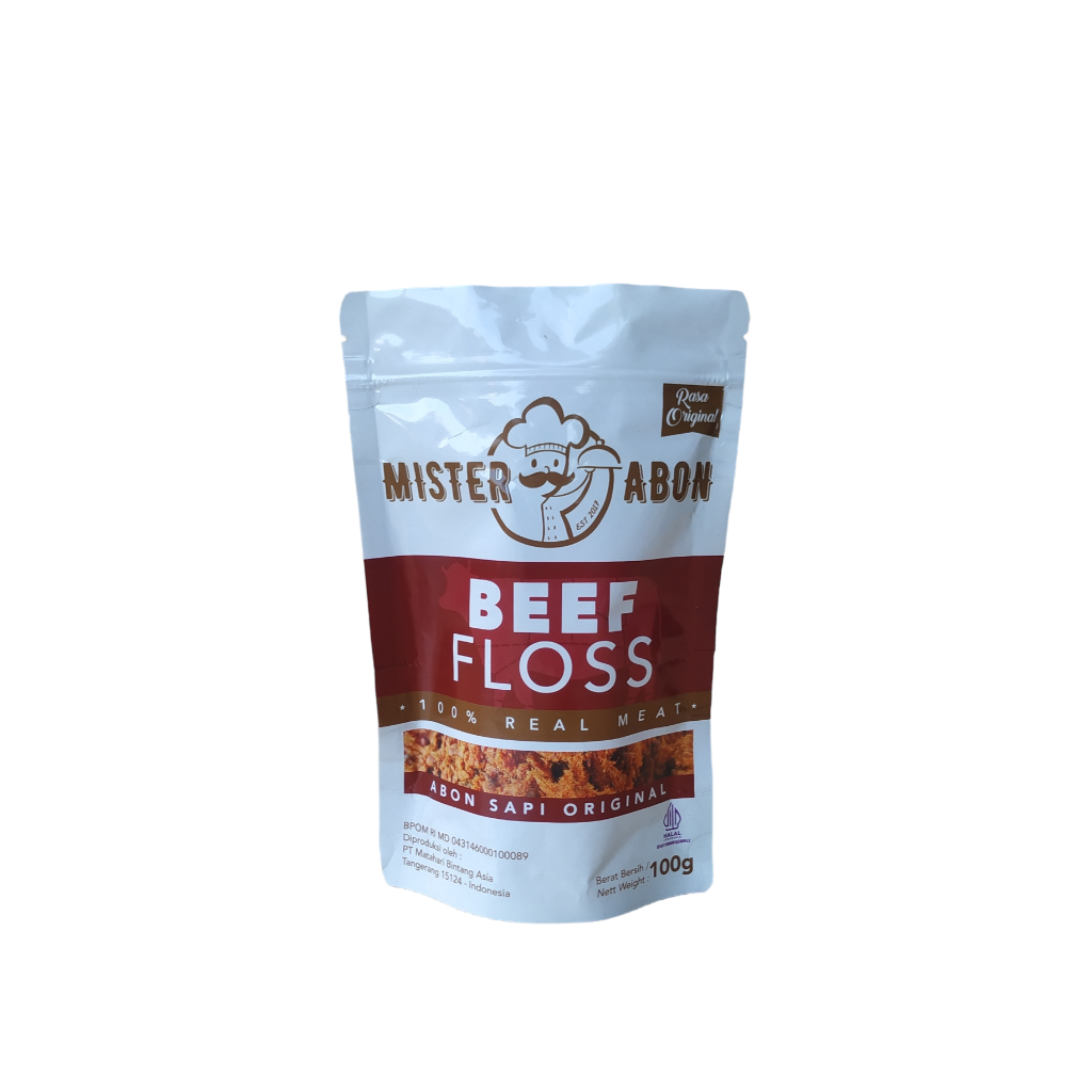 Jual Abon Sapi Premium Beef Floss Mister Abon ASLI Rasa Original 100