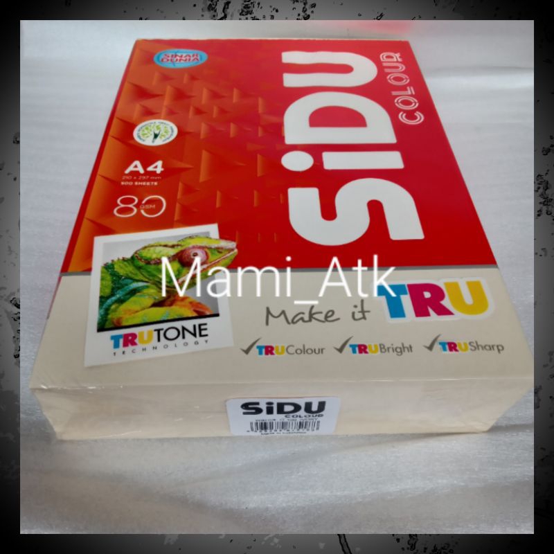 Jual 500 lembar kertas warna A4 80gsm sidu warna ivory | Shopee Indonesia