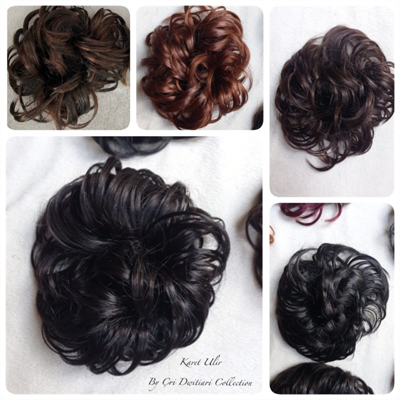 Jual Karet Rambut Ulir Premium/ rambut ulir panjang/ rambut kemoceng