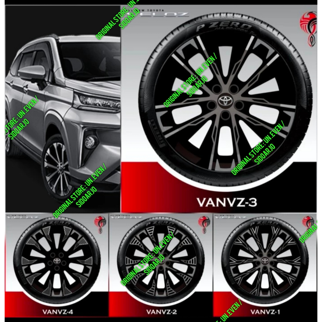 Jual STICKER VELG TOYOYA ALL NEW VELOZ | Shopee Indonesia