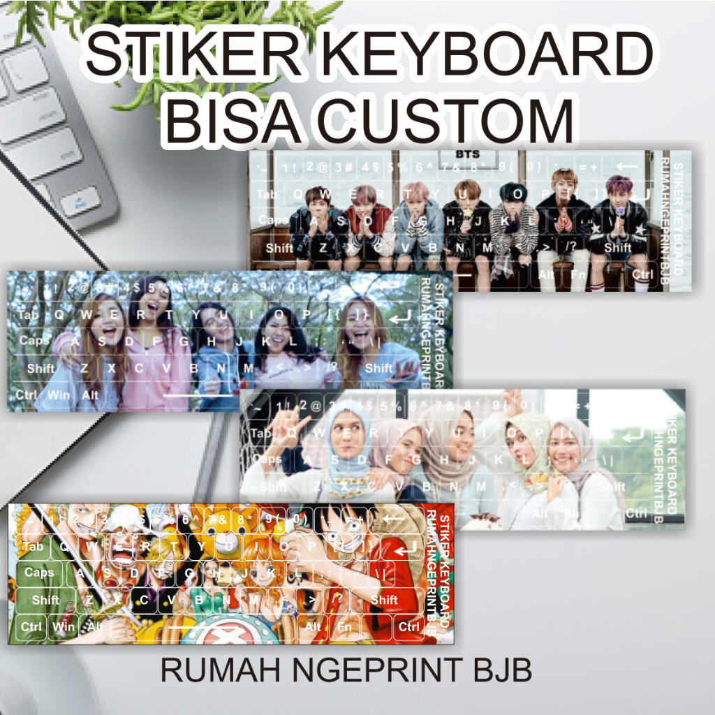 Jual Sticker Keyboard for laptop/ PC/ notebook bahan vinyl | Shopee ...