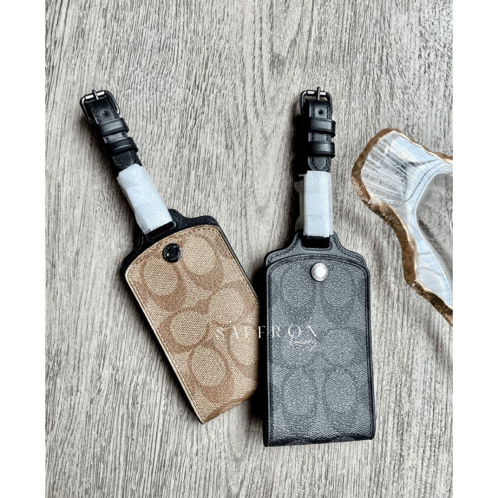 Jual Coach Luggage Tag In Signature Canvas Shopee Indonesia