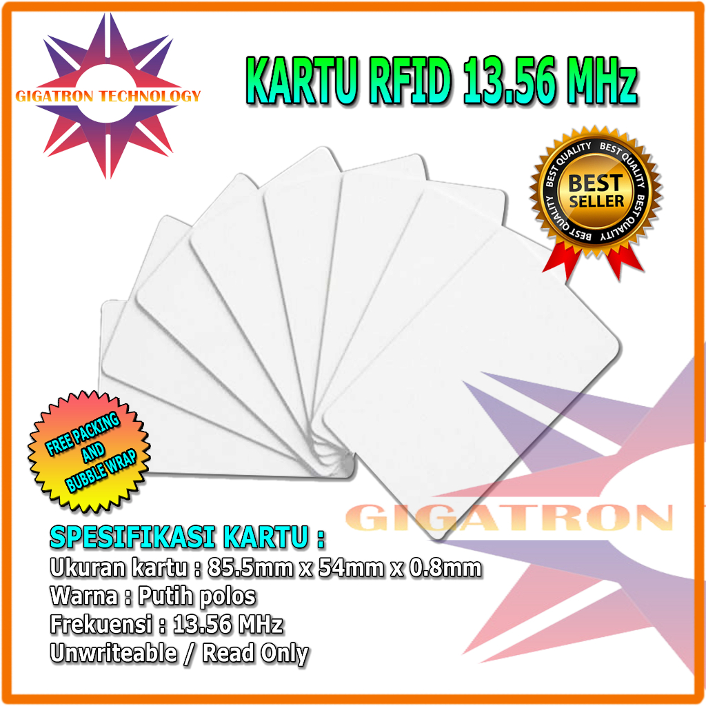 Jual Kartu Rfid Mhz Kartu Rfid Mhz K Mifare Card Mhz Kartu Access Control