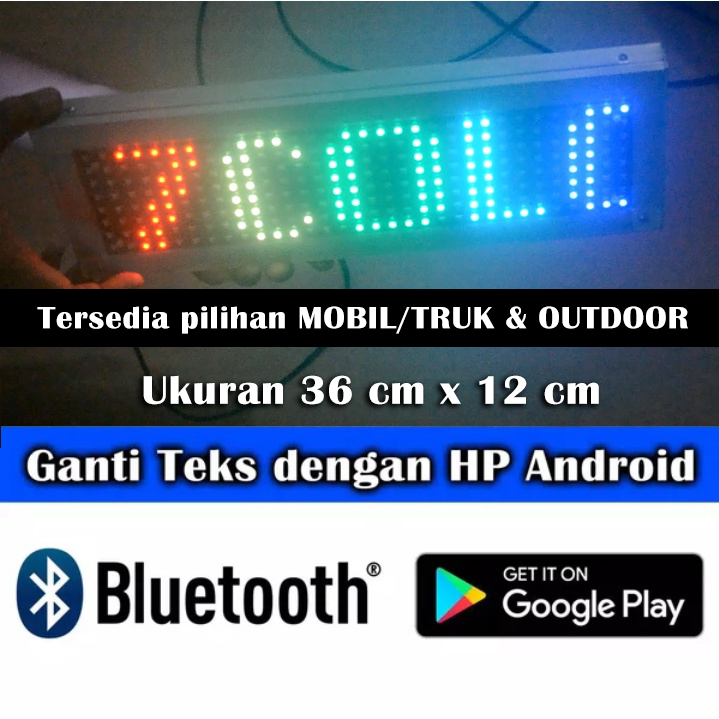 Jual Bluetooth Running Text 36 x 12cm | Shopee Indonesia