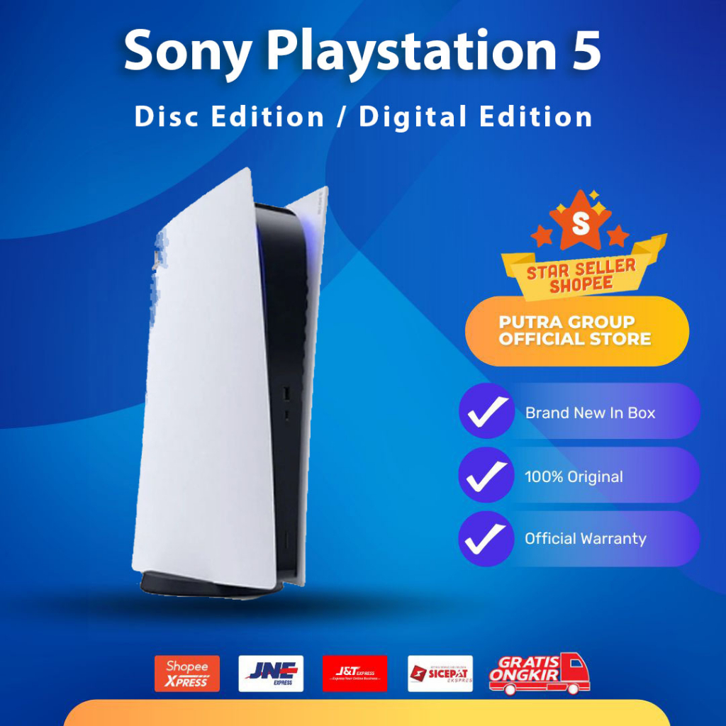 Jual RESMI Sony Playstation 5 Disc / Digital Edition PS5 PS Play