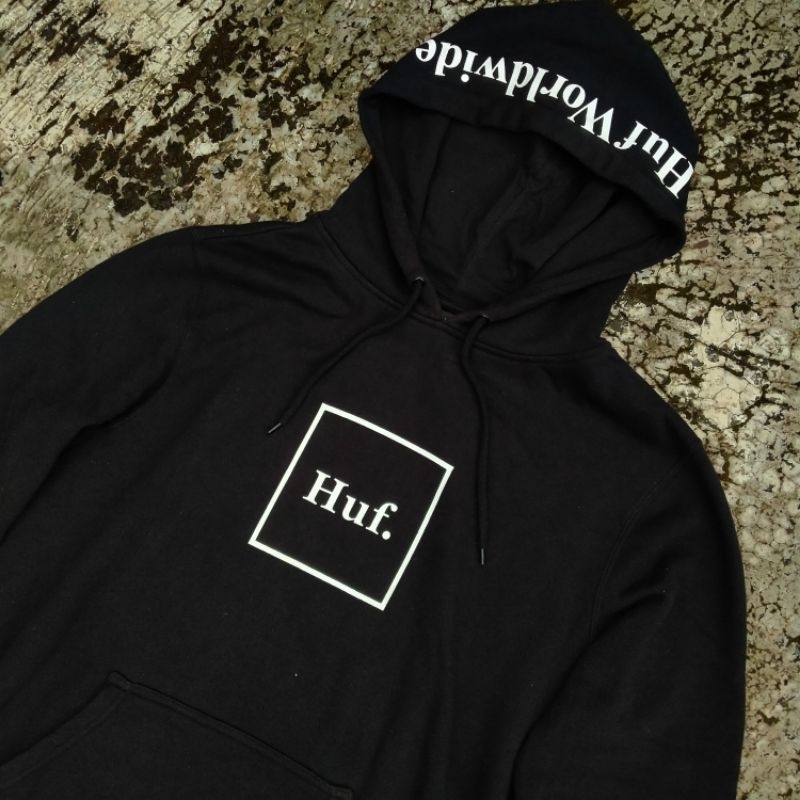 HUF LA Pullover Hoodie Black パーカー GLOW-P-O-
