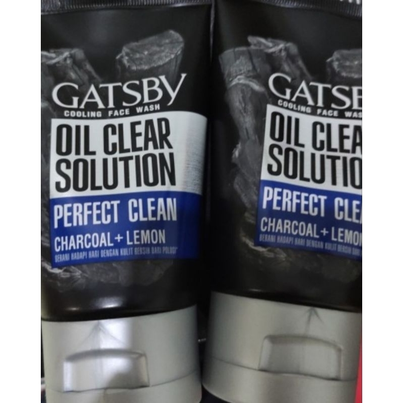 Jual GATSBY Cooling Facial Wash Perfect Clean Charcoal Lemon 100gr Oil
