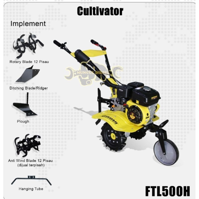 Jual Traktor Tiller Ladang Firman Ftl H Cultivator Firman Ftl H Traktor Firman Ftl H