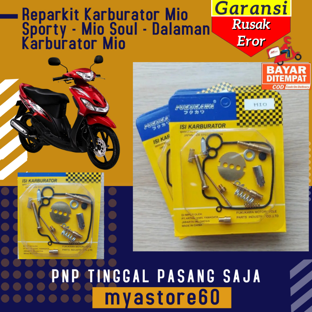 Jual Reparkit Karburator Repar Kit Karbu Yamaha Mio Sporty Mio Soul