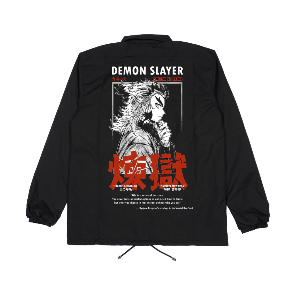 Jual Afterrisen Jaket Coach Anime Demon Slayer Rengoku Kyojoro Kimetsu ...