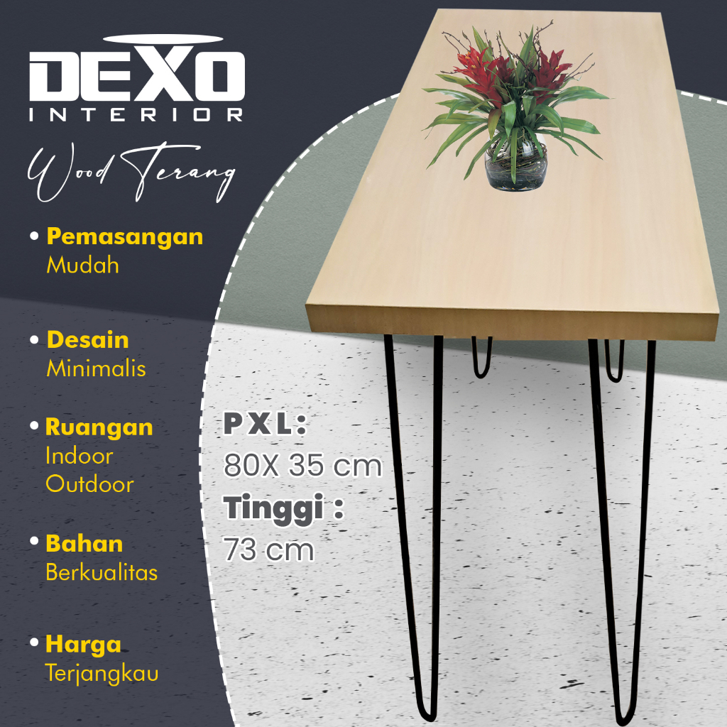 Jual Meja Console Minimalis Table Hairpin Meja Konsole Hiasan Ruangan