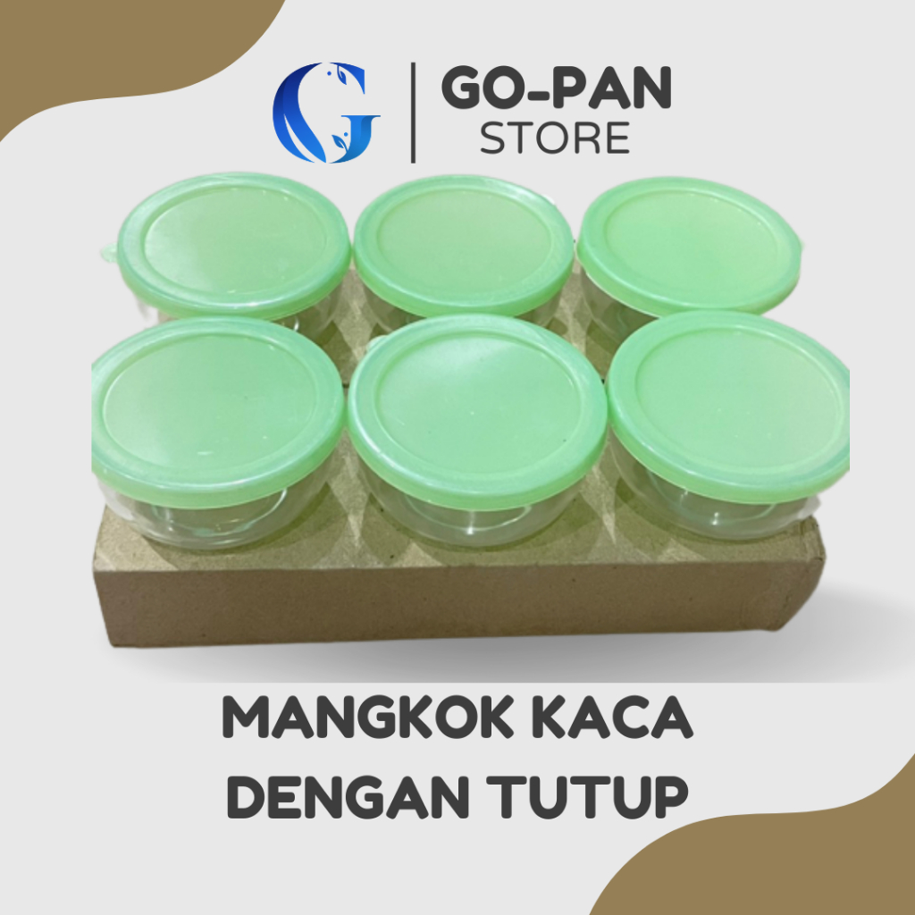 Jual Mangkok Kaca Tutup Plastik 250 1000 Ml Kedaung Untuk Dessert