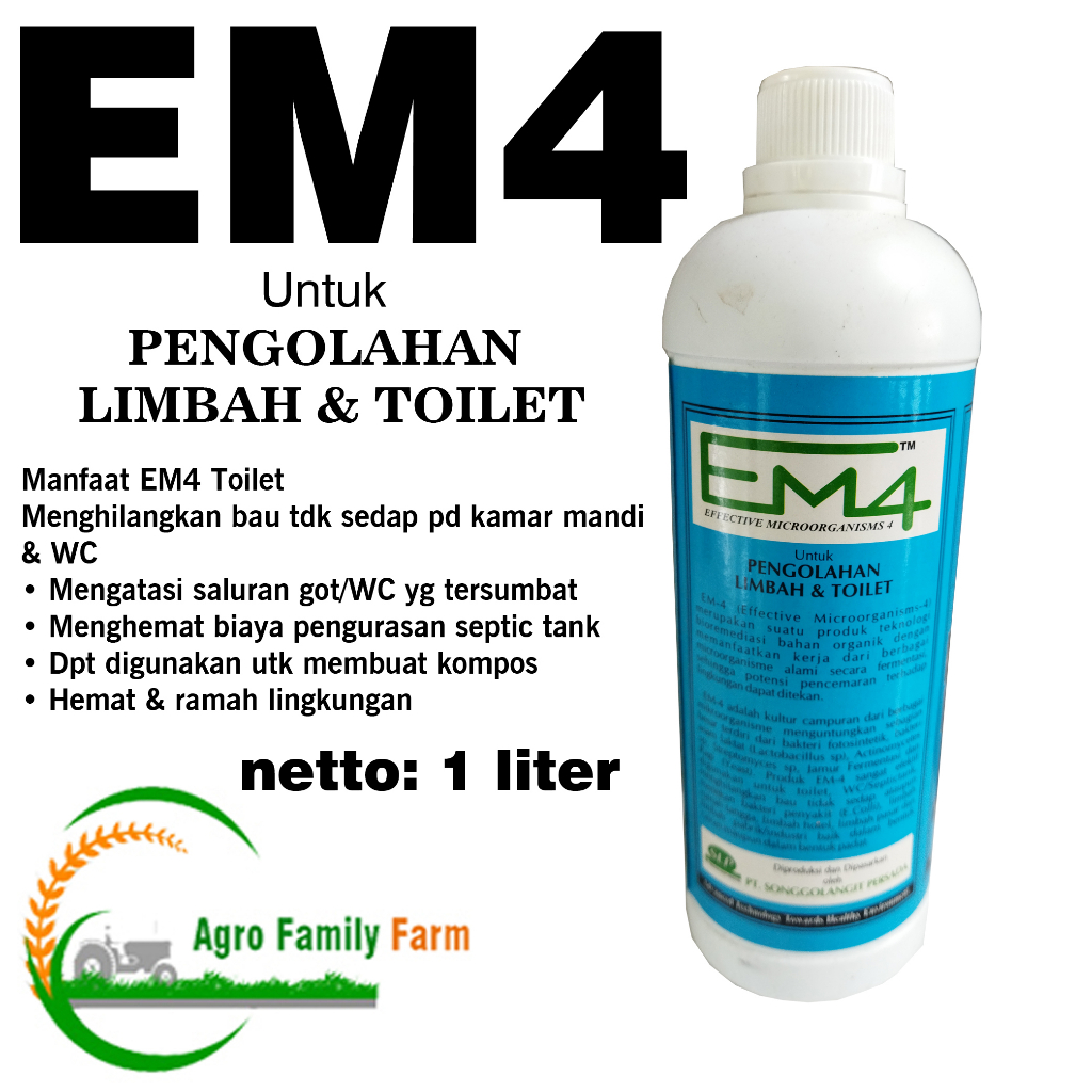 Jual Em4 Untuk Pengolahan Limbah Dan Toilet 1 liter | Shopee Indonesia